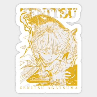 Zenitsu sunset streetwear Sticker